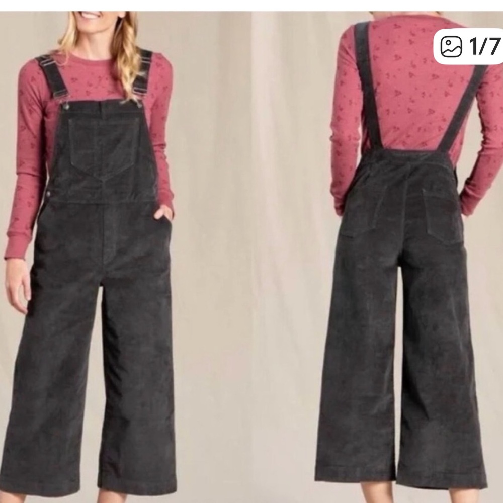 Toad&Co Black Jumpsuit with Pink Top